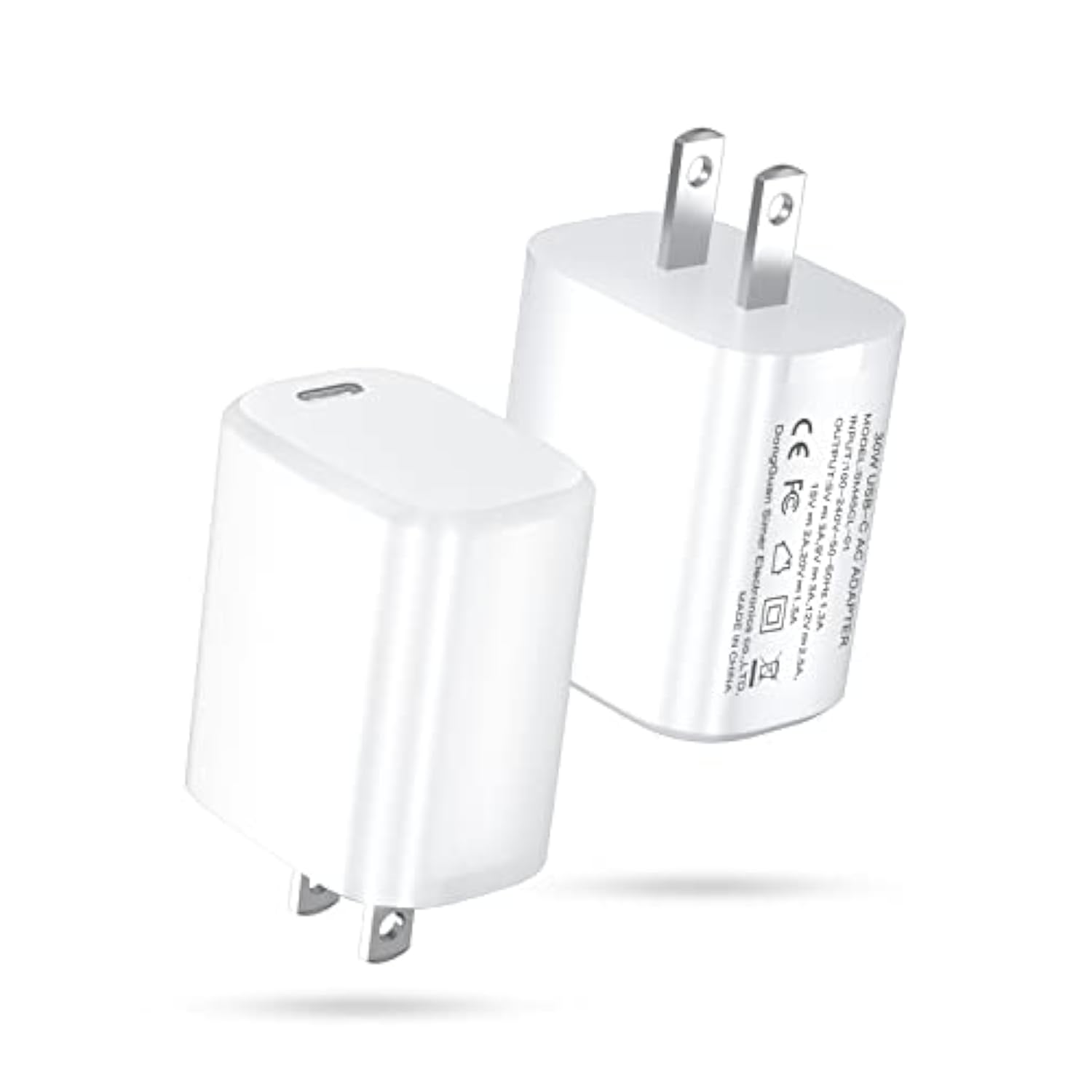 2 Pack Usb C Charger Block 30W Super Fast Charger - Compatible With Iphone 16 15 14 13 12 Pro/Pro Max/Mini, Compatible With Google Pixel 7/6/Samsung Galaxy S24 S23 S22 / Ipad Pro