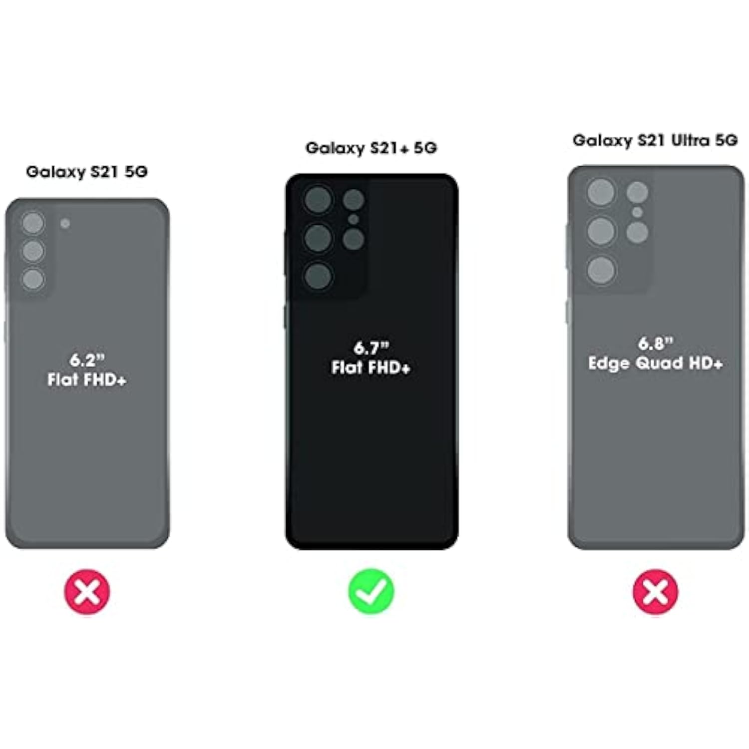 OtterBox Defender Series Case for Samsung Galaxy S21+ (Only) - Case Only - Microbial Defense Protection - Non-Retail Packaging - Black