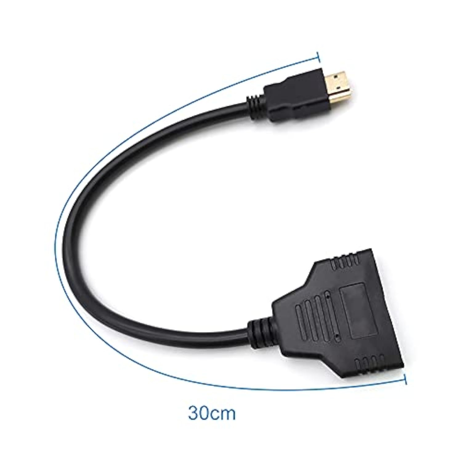 Hdmi Splitter Adapter Cable - Hdmi Splitter 1 In 2 Out Hdmi Male To Dual Hdmi