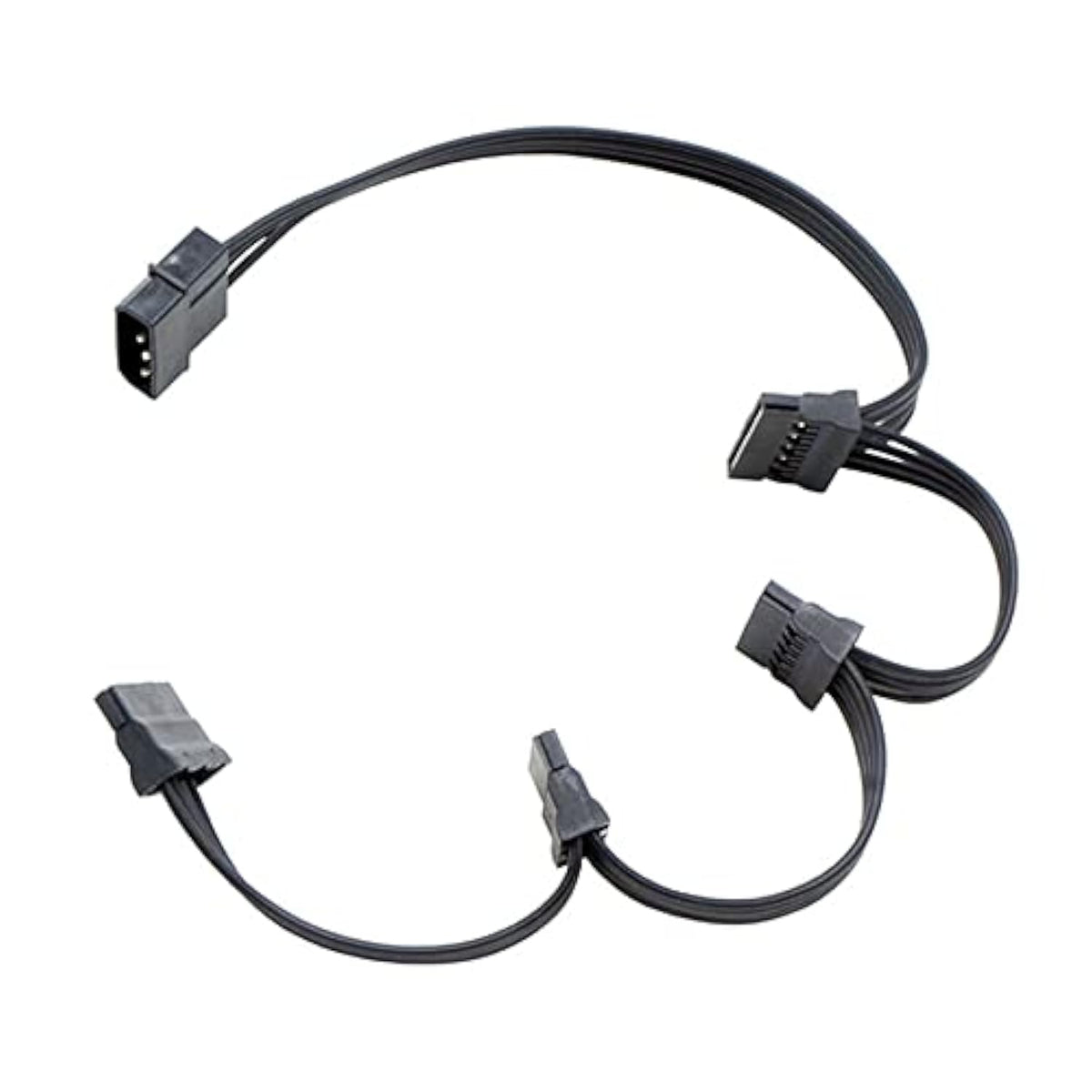 Molex 4 Pin Male To Sata Female Power Supply Cable, 15 Pin Sata Power Splitter