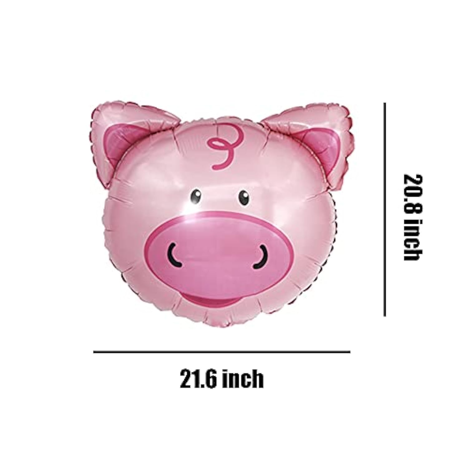 Farm Animal Balloons Pig Cow Horse Donkey Shaped Foil Mylar Balloon For Baby Shower Farm Animals Theme Birthday Party Supplies Decorations 3Pcs
