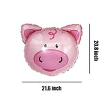 Farm Animal Balloons Pig Cow Horse Donkey Shaped Foil Mylar Balloon For Baby Shower Farm Animals Theme Birthday Party Supplies Decorations 3Pcs
