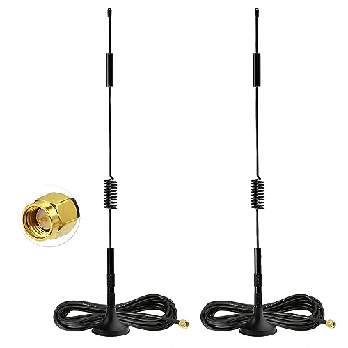 High Gain 5Dbi 4G Lte Cellular Mimo Sma Magnetic Base Antenna Compatible With 4G Lte Wireless Router Modem Hotspot Cellular Gateway Industrial Iot Router Mobile