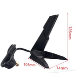 External Rp-Sma Antenna Wifi 6E Tri-Band 2.4Ghz/5Ghz/6Ghz With 3.94Ft Extension Cable Magnetic Base Compatible With Asus Rog Strix/Maximus/Proart/Tuf Gaming Motherboards And 2T2R Wifi Cards