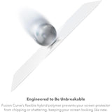 ZAGG InvisibleShield Fusion with D3O for Samsung Galaxy Flexible Hybrid Screen Protection (GS22 ULTRA-), clear