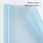 Sky Blue Matte Wrapping Paper,Solid Color Pearly-Lustre Paper,Gift Wrapping Paper,Perfect For Wedding,Valentine'S Day,Birthday, Christmas,Baby Shower,Diy Bouquet (17 Inches X 32.8 Feet)