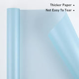 Sky Blue Matte Wrapping Paper,Solid Color Pearly-Lustre Paper,Gift Wrapping Paper,Perfect For Wedding,Valentine'S Day,Birthday, Christmas,Baby Shower,Diy Bouquet (17 Inches X 32.8 Feet)