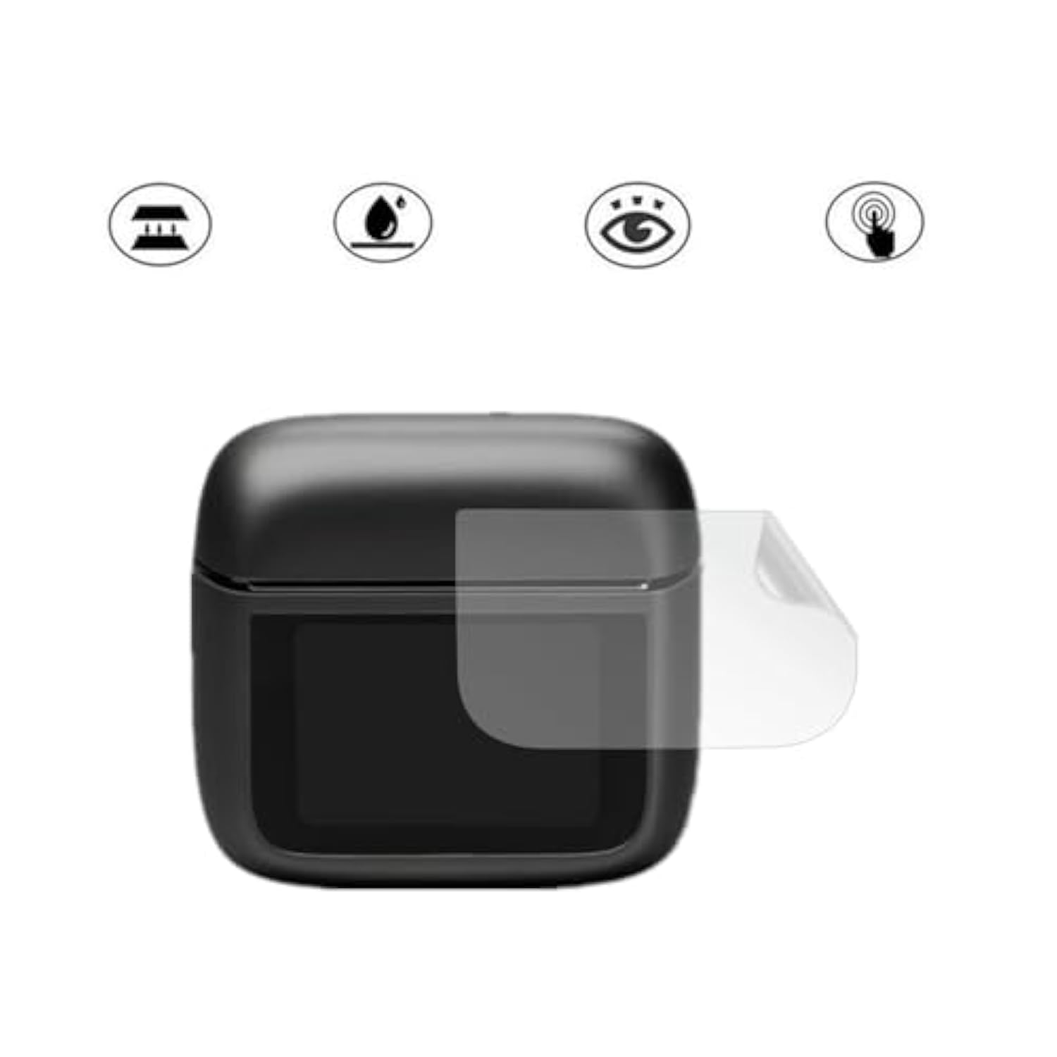 Screen Protector Compatible For Jbl Tour Pro 3 (6 Pack) Hd Pet Film For Earbuds Smart Charging Case Screen Display