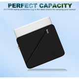 Laptop Sleeve Case 15.6 Inch, Traveling Carrying Computer Sleeve Bag With Zippered Pocket, Shockproof Protective Laptop Cover Compatible For Apple Notebook, Hp, Dell, Acer, Asus, Lenovo, Black
