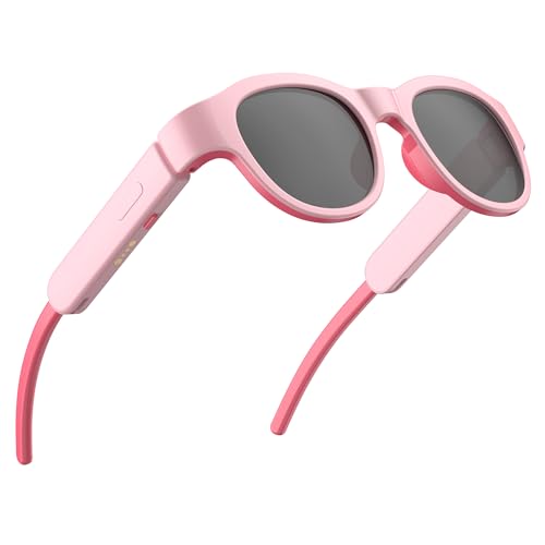 Smart Bluetooth Audio Sunglasses RGB LED Polarized UV400 Open-Ear Stereo Touch Control Magnetic Charging IPX4 Sweatproof Trendy Gift for Teen Boys