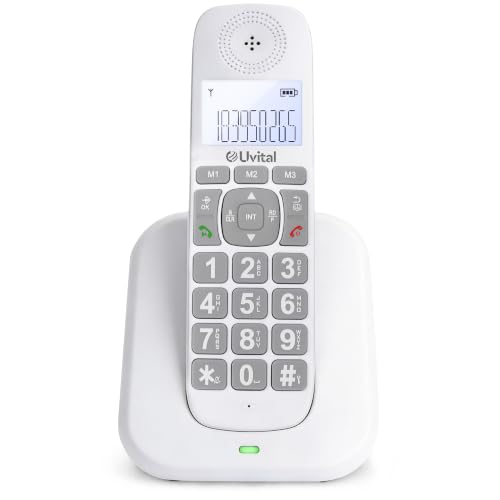 Desktop Corded Telephone, Black Landline Telephone, Office Landline Phone With Mute, Pause, Redial, Flash, Ringer (Hi & Low), Mechanical Lock, Call Light Indication For Home/Office/Hotel Use