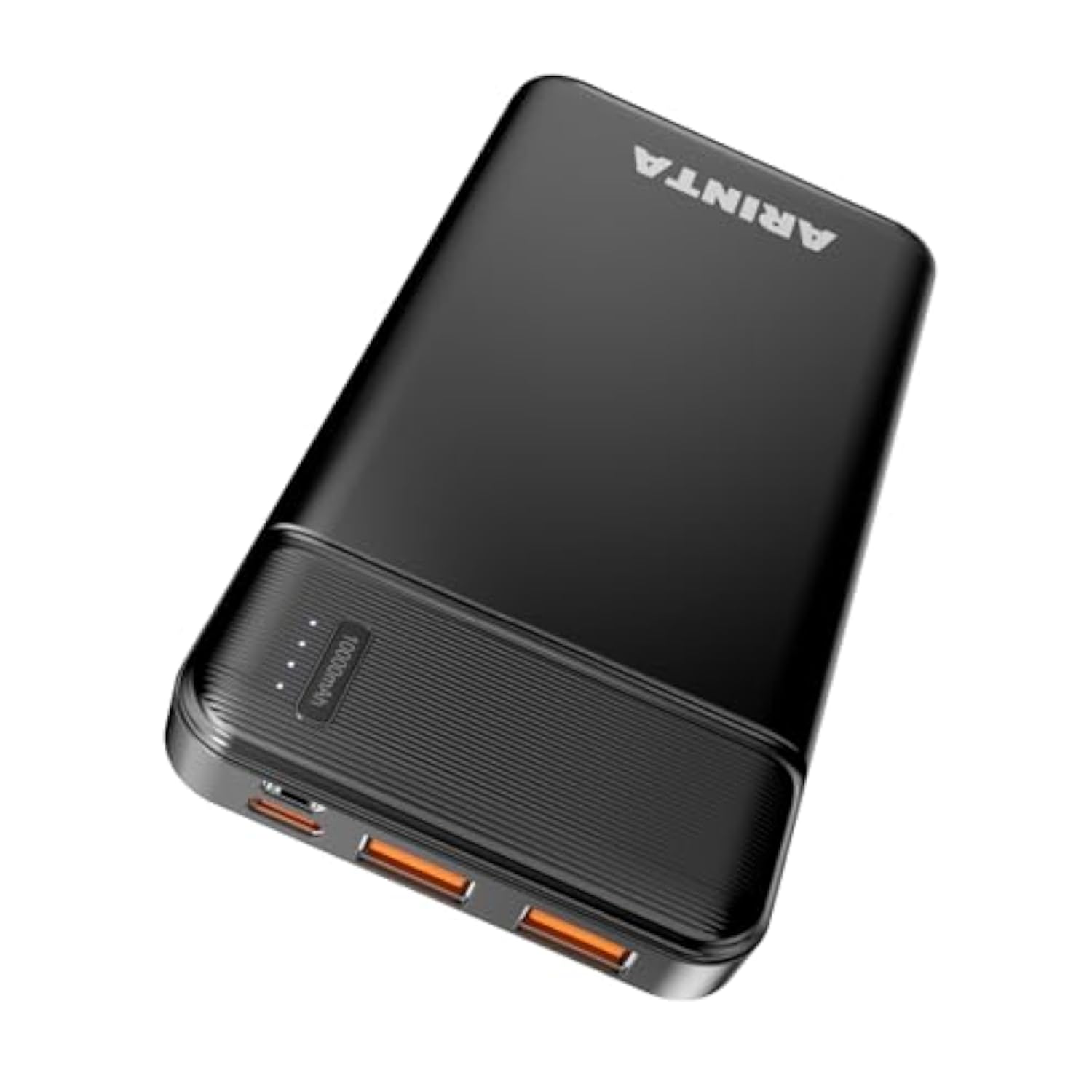 Power Bank Portable Charger 10000Mah Pd 22.5W, Ultra Slim Battery Pack With Usb-C Input/Output, Compatible For Iphone 16 15 14 13 12, Galaxy S24 23 22 21, Tablets., Etc. (Black)