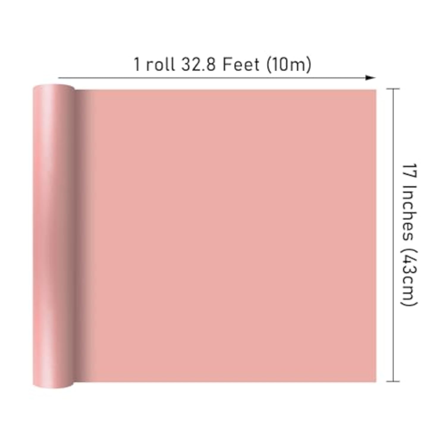 Pink Matte Wrapping Paper,Solid Color Pearly-Lustre Paper,Gift Wrapping Paper,Perfect For Wedding,Valentine'S Day,Birthday, Christmas,Baby Shower,Diy Bouquet (17 Inches X 32.8 Feet)