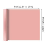 Pink Matte Wrapping Paper,Solid Color Pearly-Lustre Paper,Gift Wrapping Paper,Perfect For Wedding,Valentine'S Day,Birthday, Christmas,Baby Shower,Diy Bouquet (17 Inches X 32.8 Feet)