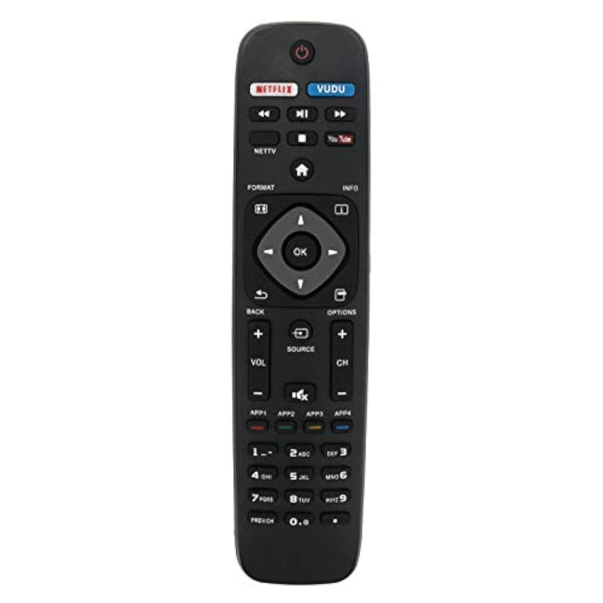 New Replaced Remote fit for Philips Smart TV NH500U NH500UW NH503UP 55PFL5602 50PFL5602 43PFL5602 75PFL6601 32PFL4902 40PFL4901 43PFL4901 43PFL4902 50PFL4901 50PFL5601 50PFL5602/F7 43PFL4902 65PFL5602