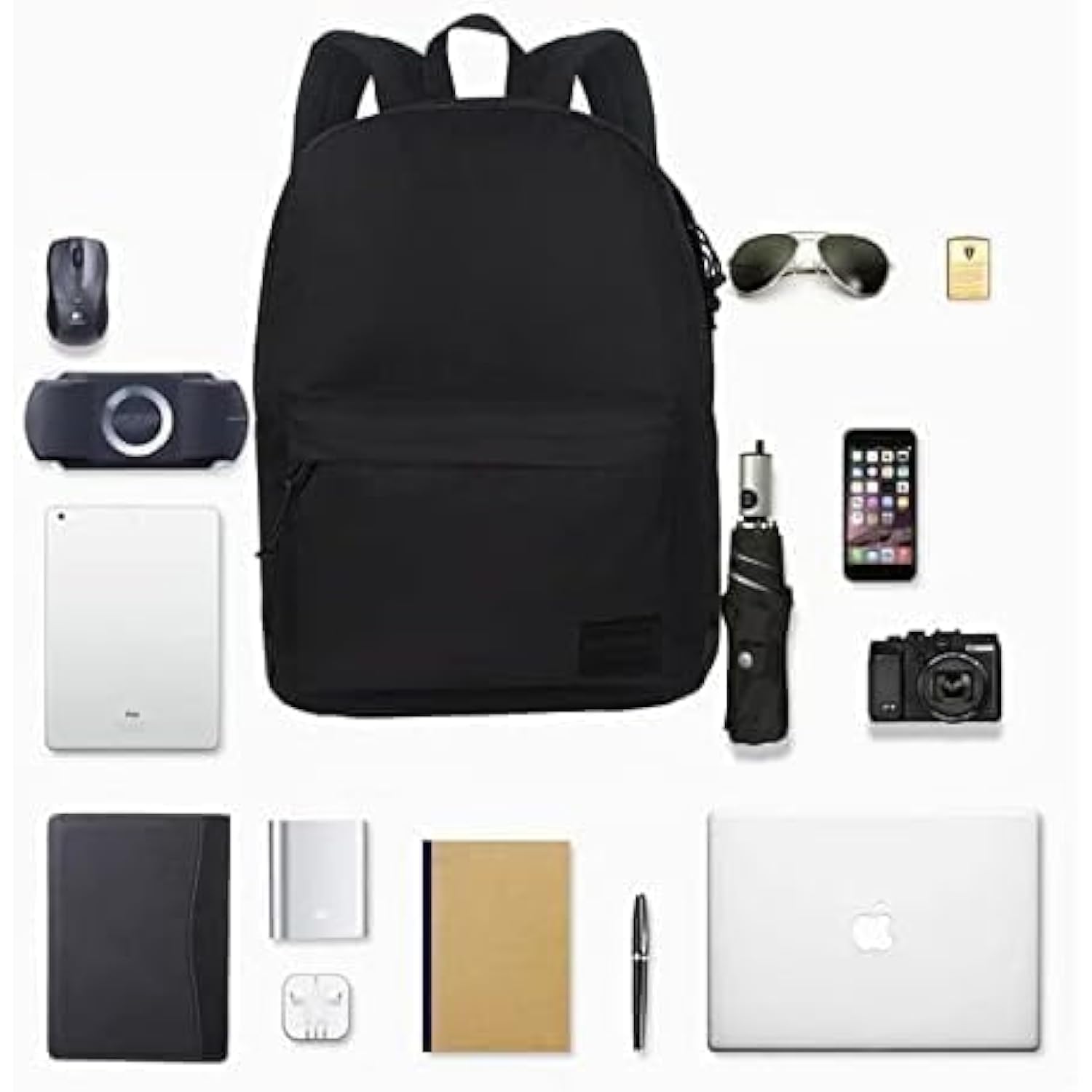 Casual Laptop Backpack For Men And Women, School Backpack For Boys And Girls, College Bookbag, Usb Charging Port, Lightweight Back Pack(Black)