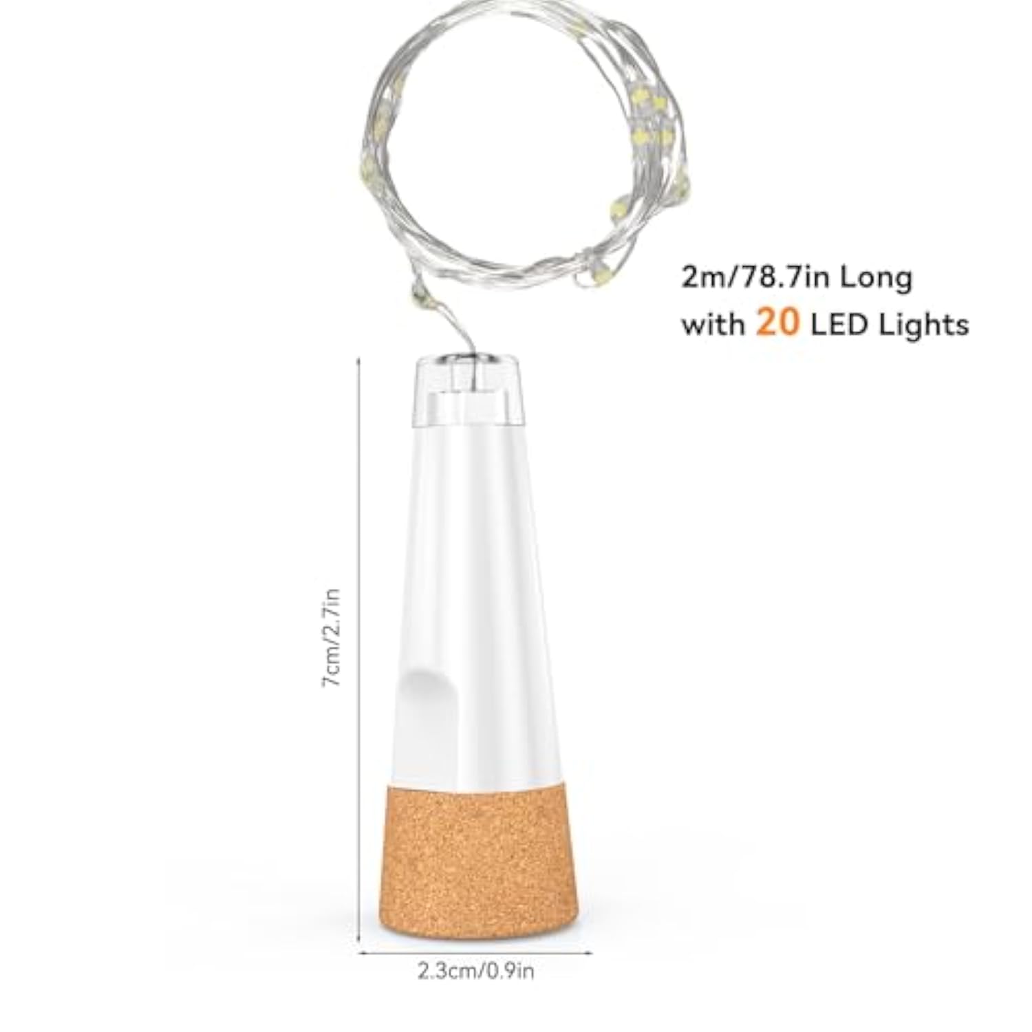 String Lights, Usb Rechargeable Wine Bottle Lights With Cork, 2025 Version Usb Fairy Light For Party Christmas