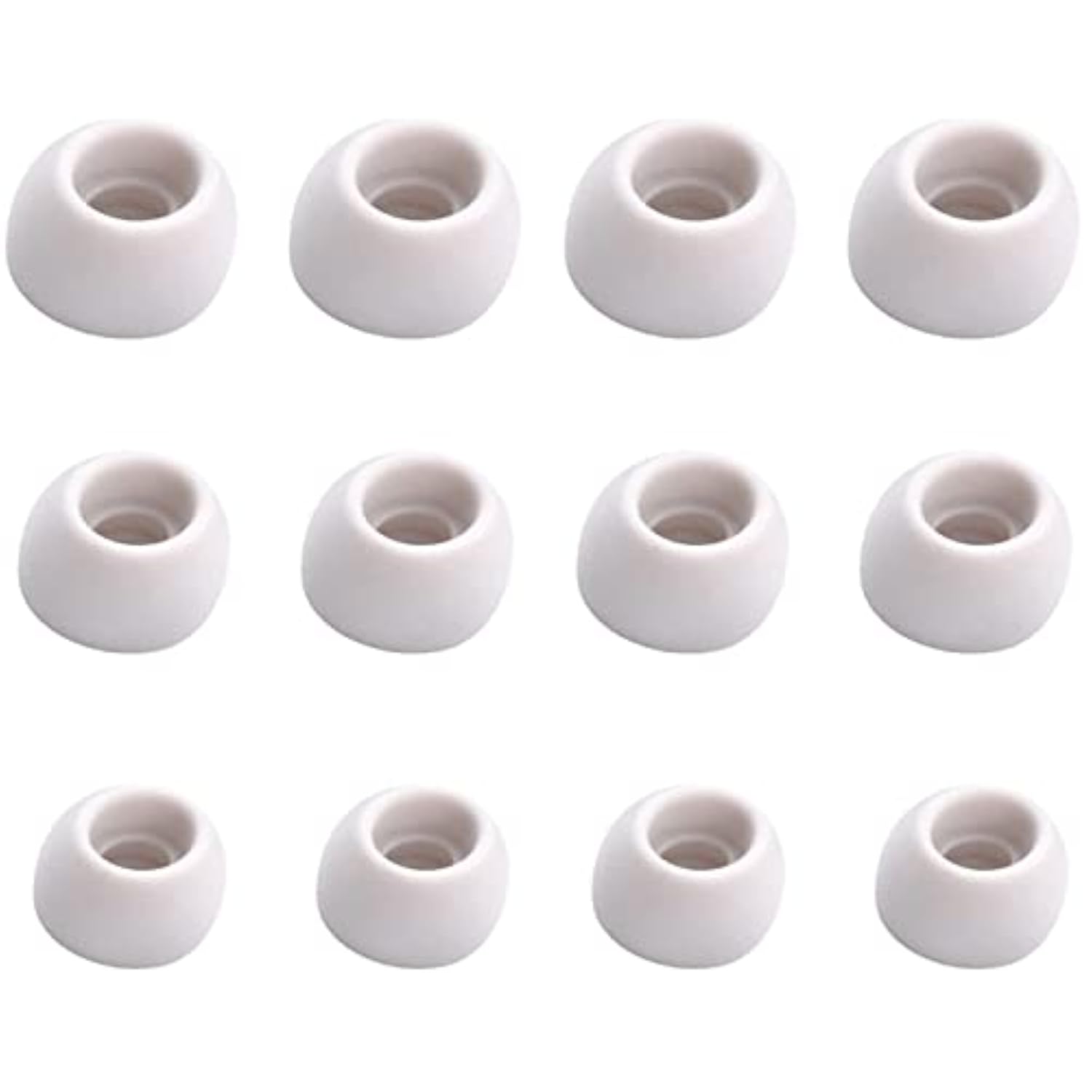 Ear Tips Compatible With Galaxy Buds Pro Earbuds, 6 Pairs S/M/L Sizes Soft Silicone Replacement Ear Tips Earbud Tips Eartips Compatible With Galaxy Buds Pro, Silver 12 Sml