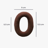 kwmobile 2X Earpad Compatible with Sennheiser HD515 / HD555 / HD595 / HD518 - Replacement Velour Earpad Cushion for Headphones - Brown