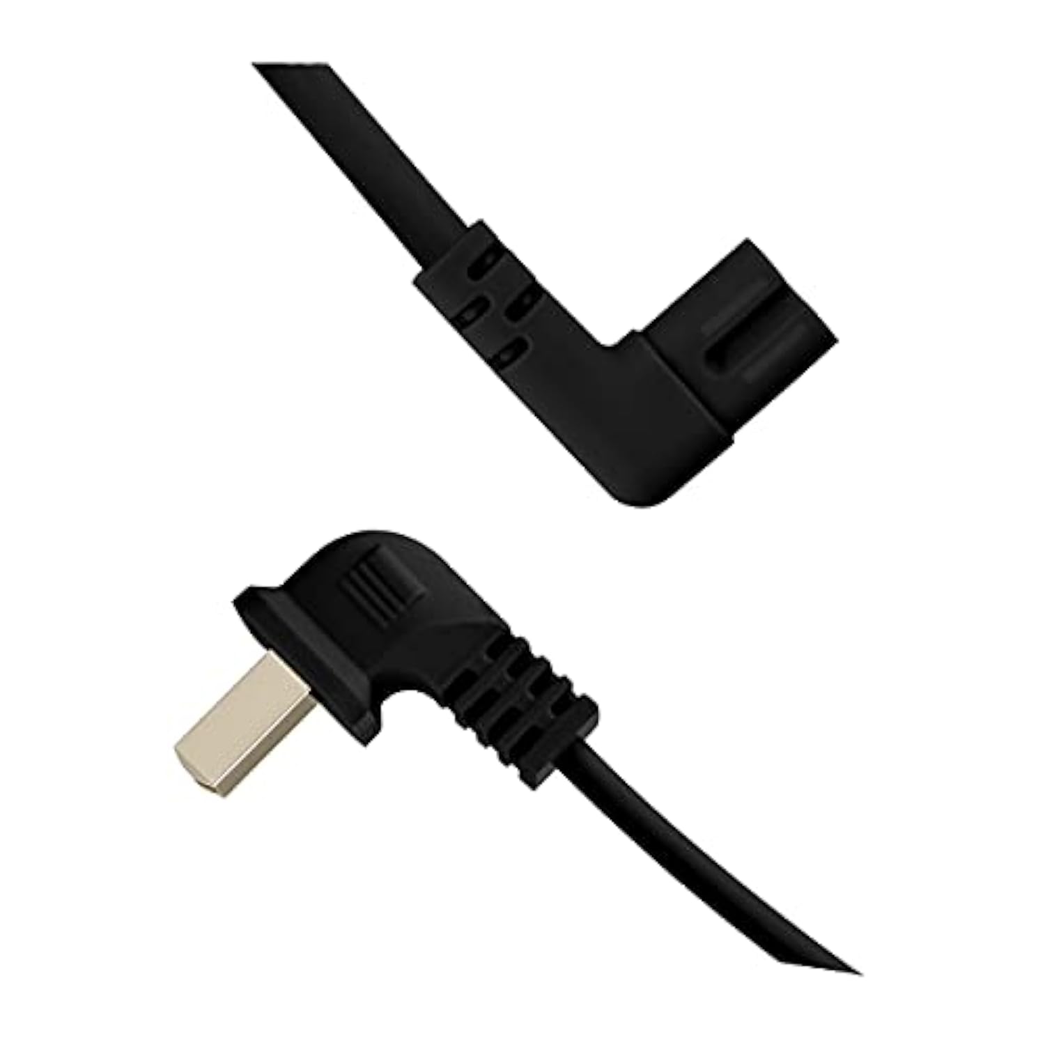 Extra Long 17-Foot Power Cord Compatible With Samsung And Lg Tv Led Smart Screens And Many Other Compatible Electronics - 90 Degree Right Angled L-Shaped Power Cable (17-Foot, Black)