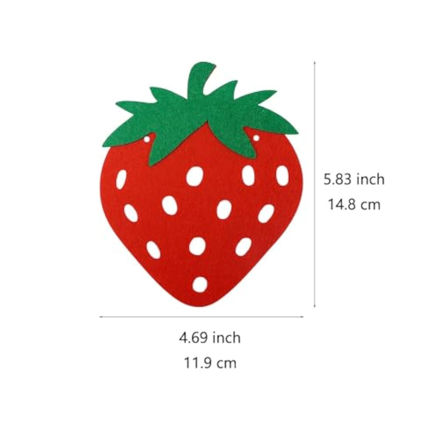 2 Pack Strawberry Garland Felt Fruit Banner For Berry Strawberry First Birthday Party Decorations
