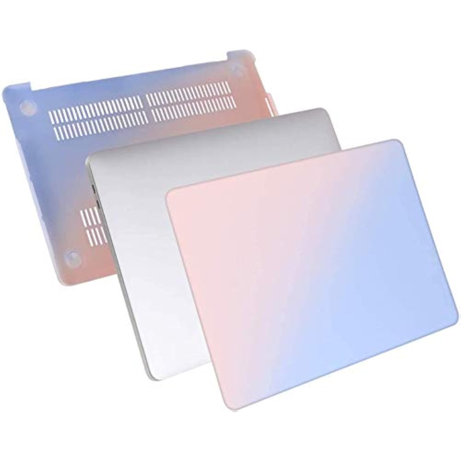 For Macbook Air 13 Inch Case 2020 2019 2018 Release A2337 M1 A2179 A1932 Bundle, Plastic Hard Case Shell, Sleeve Bag, Screen Protector, Keyboard Cover And Dust Plug - Gradient