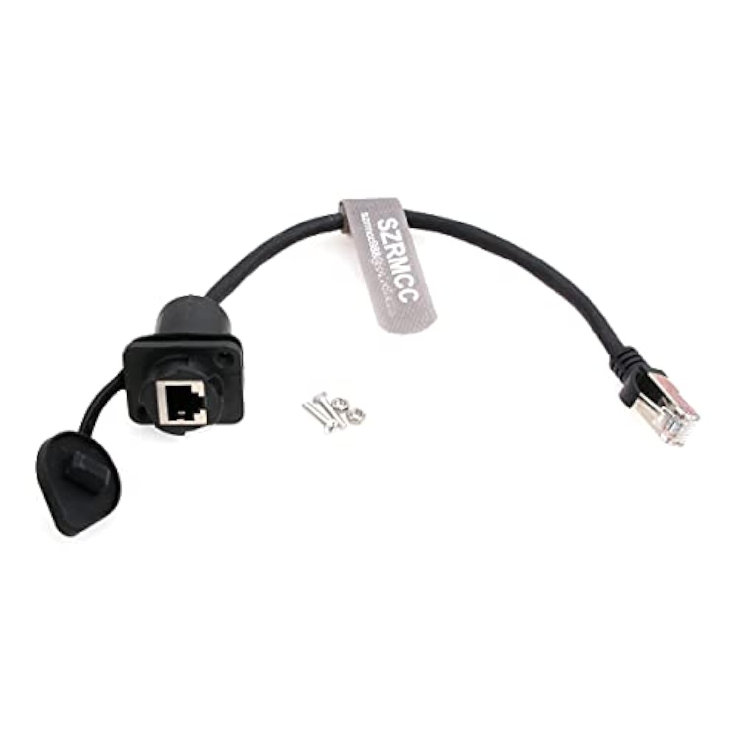 Waterproof Rj45 Male To Female Connector Panel Mount Lan Ethernet Extension Ca