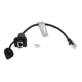 Waterproof Rj45 Male To Female Connector Panel Mount Lan Ethernet Extension Ca