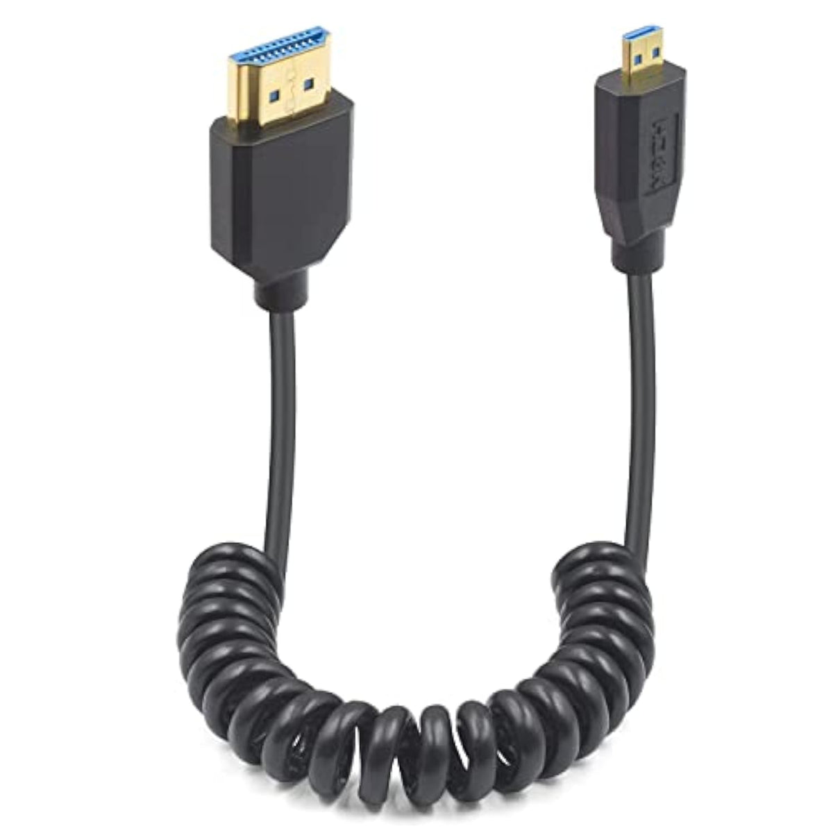 8K Micro Hdmi To Hdmi Coiled Cable, 48Gbps Hdmi To Micro Hdmi 2.1 Version, Ult