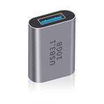 Usb C Female To Usb Female Adapter 3.1 Gen2, 10Gbps Bi-Directional Type C To Type A Adapter Otg Adapter Support Data Sync And Charging For Laptop, Pc, Iphone, Macbook Pro, Laptop