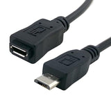 Micro Usb 2.0 Type B 5Pin Male To Micro Usb Female Extension Cable 1.64Ft Full