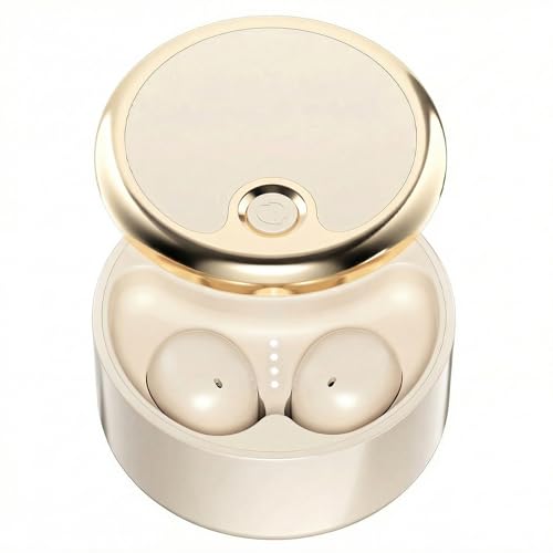 Wireless Sleep Earbuds for Side Sleepers, Noise-Reduction in-Ear Headphones with Deep Bass, Miniature Invisible Buds for Small Canals, Stay-in Design