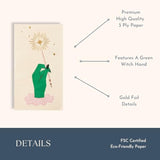 Bonjour Fête Magic Wand Paper Party Guest Towels | 3-Ply Fancy Large Napkins Inspired By Wicked The Movie | Premium Halloween & Party Table Decor | Pack Of 20, 4.25" X 7.75"