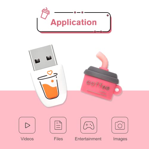 32Gb Cute Usb Flash Drive Computer Memory Stick Funny Usb Pendrive For Teachers, Students, Family And Friends - Brown Coffee