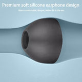 [3Pairs] Ear Tips For Earfun Air Pro 3, Silicone Replacement Earbuds,S/M/L 3 Size,Earbuds Tips,Replacement Earbuds For Earfun Air Pro 3(Black)