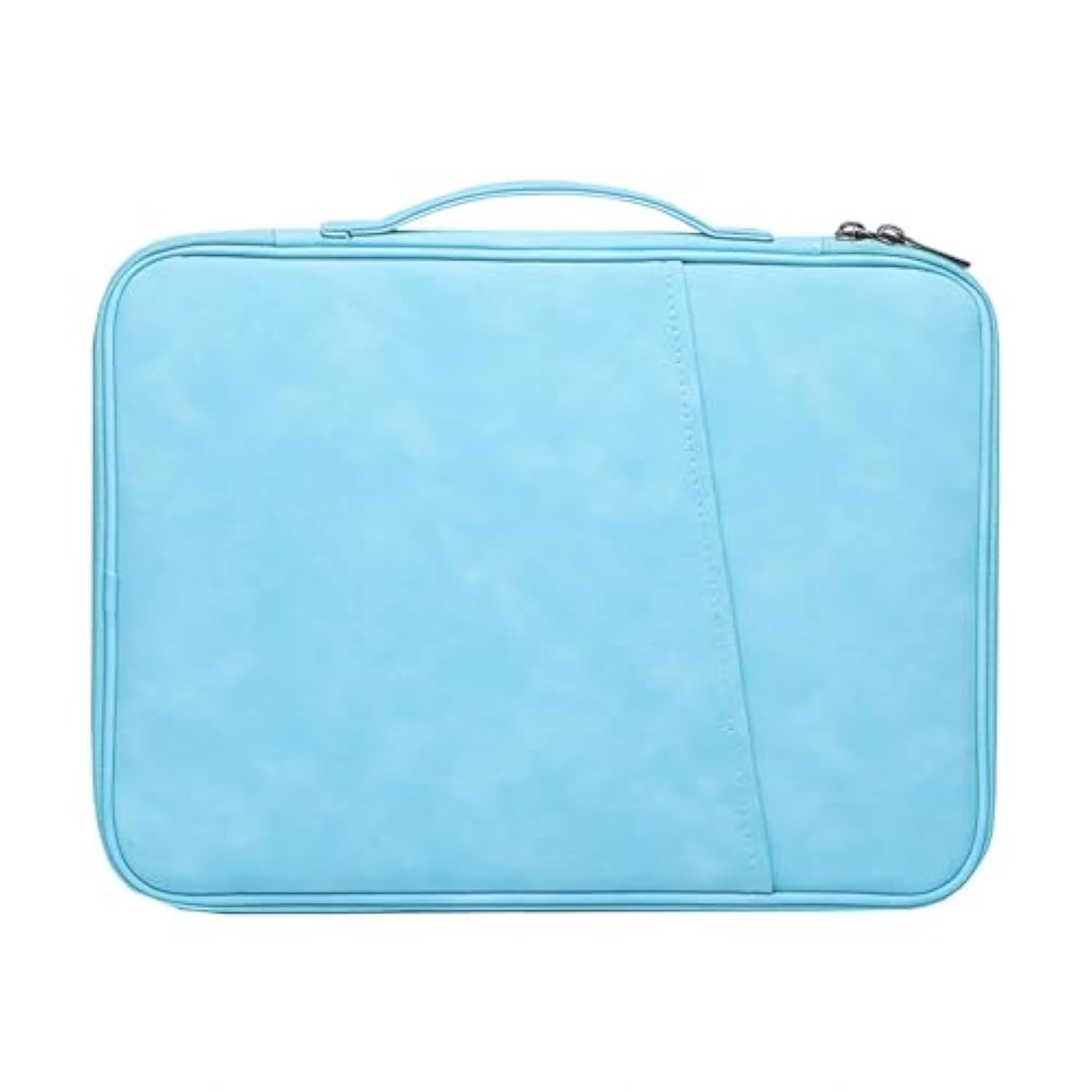 Computer Bag Yangbuck Leather Water-Resistant Laptop Sleeve Case 14-15 Inch Tablet Carrying Case Tablet Sleeve Bag (Blue)