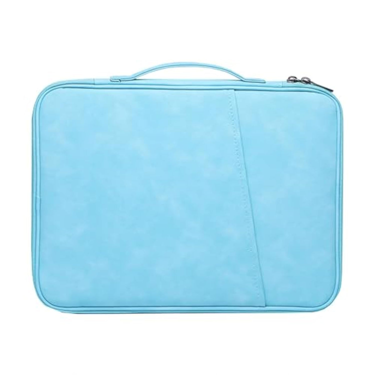 Computer Bag Yangbuck Leather Water-Resistant Laptop Sleeve Case 14-15 Inch Tablet Carrying Case Tablet Sleeve Bag (Blue)