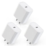 Iphone 16/15 Fast Charger Block,?3Pack?20W Usb C Wall Charger Block Super Fast Charging Blocks Plug Bricks Pd Type C Adapter For Apple Iphone 16 Pro Max/15 Plus/14/13/12/11/X/Airpods/Ipad Pro/Air/Mini