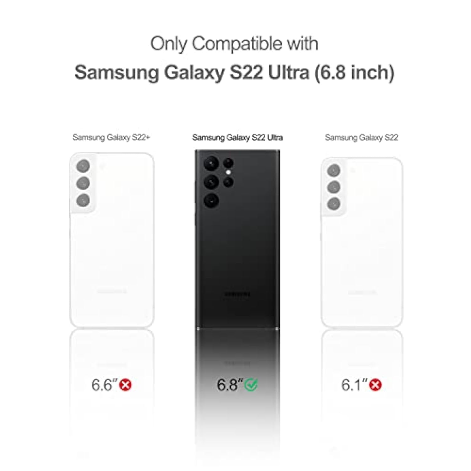 For Samsung Galaxy S22 Ultra Case, Built-In Screen Protector For S22 Ultra 5G Case Full Body Protection Shockproof Rugged Bumper Phone Protective Cover 6.8 Inch - Purple Lavender