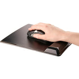 Fellowes MICROBAN Gel Mouse Pad Wrist Support - Black (9182301)