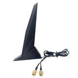For Asus Motherboard Dual Band Wifi Antenna 2.4Ghz 5Ghz Rp-Sma Magnetic Base Adapter Antennas With 2.7Ft Extension Cable 2T2R Pci-E Bluetooth Network Router