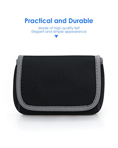 Medium Tech Pouch Storage Bag Cases For Accessories Laptop Macbook Power Adapter, Wireless Mouse, Iphone Chargers, Cellphone, Power Bank, Cord, Travel Cable Electronic Organizer - Dark Gray