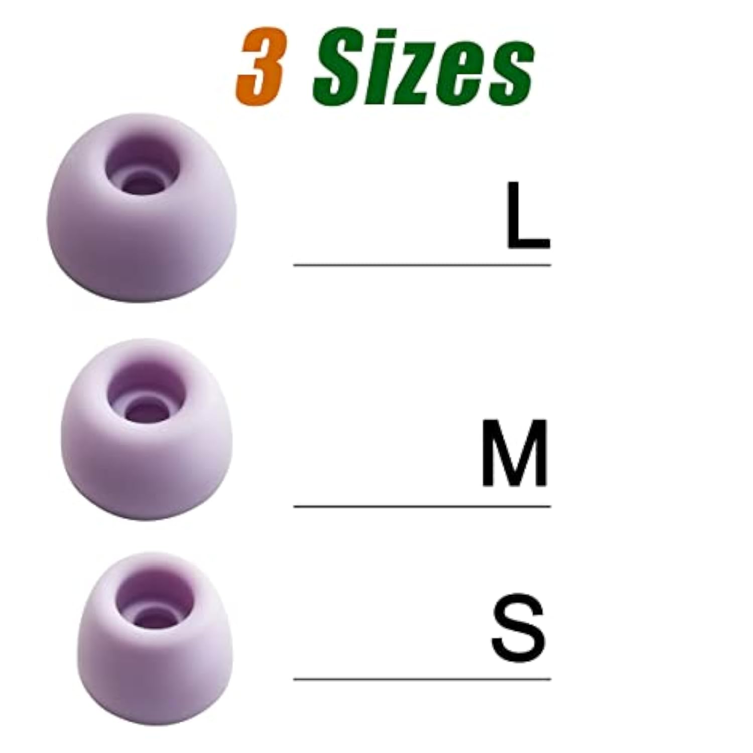 Silicone Ear Tips For Galaxy Buds2 Pro Replacement Ear Tips For Samsung Galaxy Buds 2 Pro Earbuds 6 Pairs Lms Purple