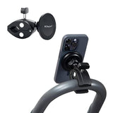 Phone Holder Mount Magnetic Accessories: Fitness Equipment Gym Motorcycle Handlebar, Exercise Bike, Treadmill, Stroller, Cart, For Magsafe 16 15 14 13 12 Plus Pro Max & All Phone Stand Clamp
