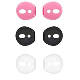 Ear Tips Ear Gels Anti-Slip Earuds Cover Silicone Compatible With Airpod 1St Gen And 2Nd Gen., 3 Pairs White/Black/Pink