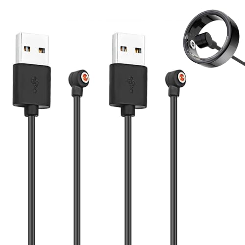 [2-Pack] Smart Ring Charger Cable, for YoR by Letsfit, COLMI, Mingdaln, Lifebee Smart Ring Magnetic Charging Cable R02 R03 R06 R08 R09 R10 R11 R11M