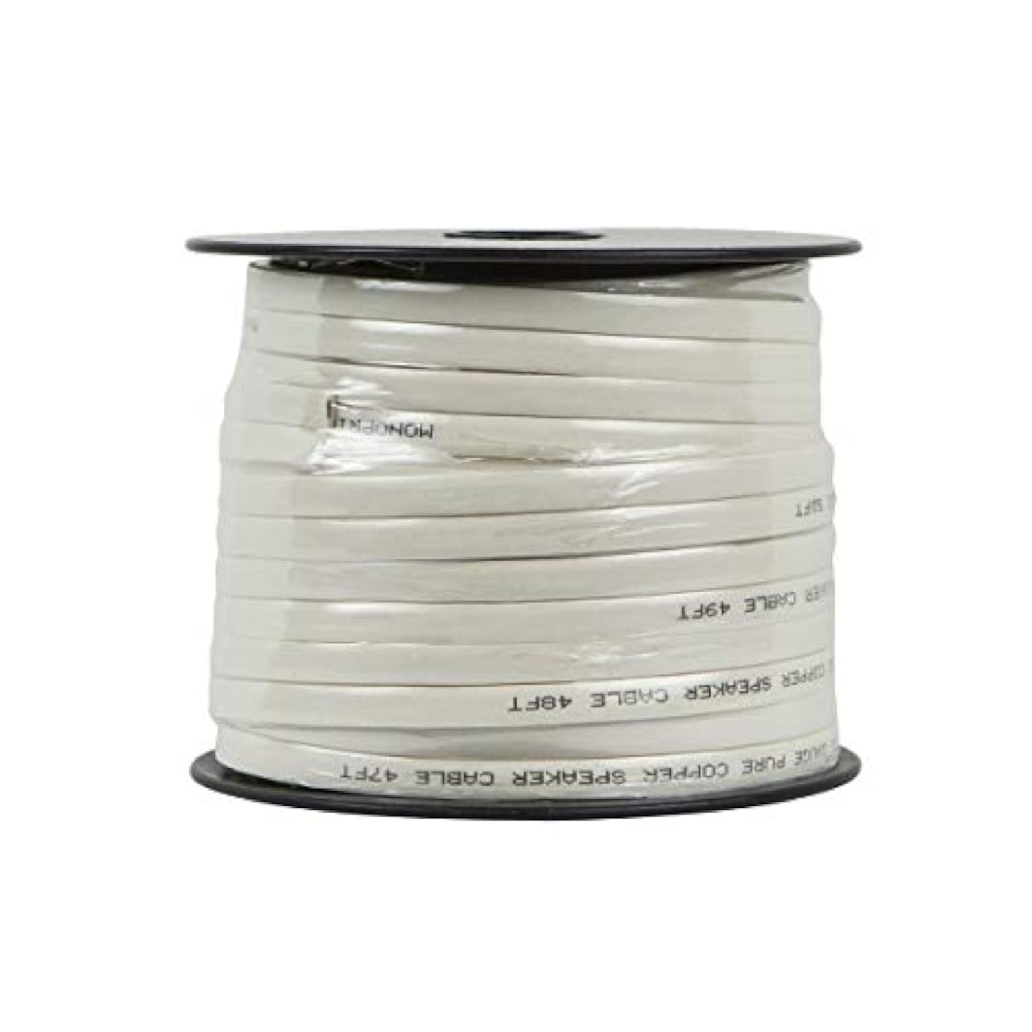 Speaker Wire/Cable - 50 Feet | 16 Gauge Awg Pure Copper Flat Cl2 In Wall Rated, Jacketed In Pvc Material For Home Theater, Car Audio And More