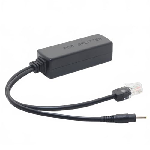 5V Active Poe Splitter 2.5Mm X 0.7Mm For Reolink E1 (V2), E1 Pro, E1 Zoom, Lumus V2 & Pro, 5V 2.4A Output, Supports 44-57V Ieee 802.3Af/At/Bt Poe Switches