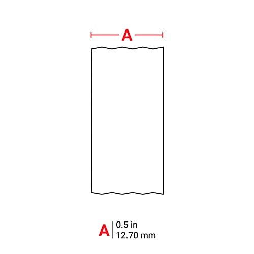 Authentic (M21-500-461) Extreme-Temp Resistant Label For Lab, Equipment, And Asset Tracking Labeling, Black On White- For M210, M210-Lab, M211, Bmp21-Plus And Bmp21-Lab Printers, .5" W, 21' L