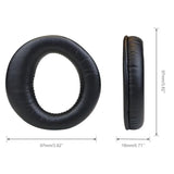 Replacement Earpads For Sony Mdr-Rf6000,Rf6500,Rf7000,Rf7100,Mdr-Ds6000,Ds6500,Ds7000,Ds7100,Xd150,Xd200 Headphones,Ear Pads Cushions With Noise Isolation Memory Foam,Protein Leather-Black